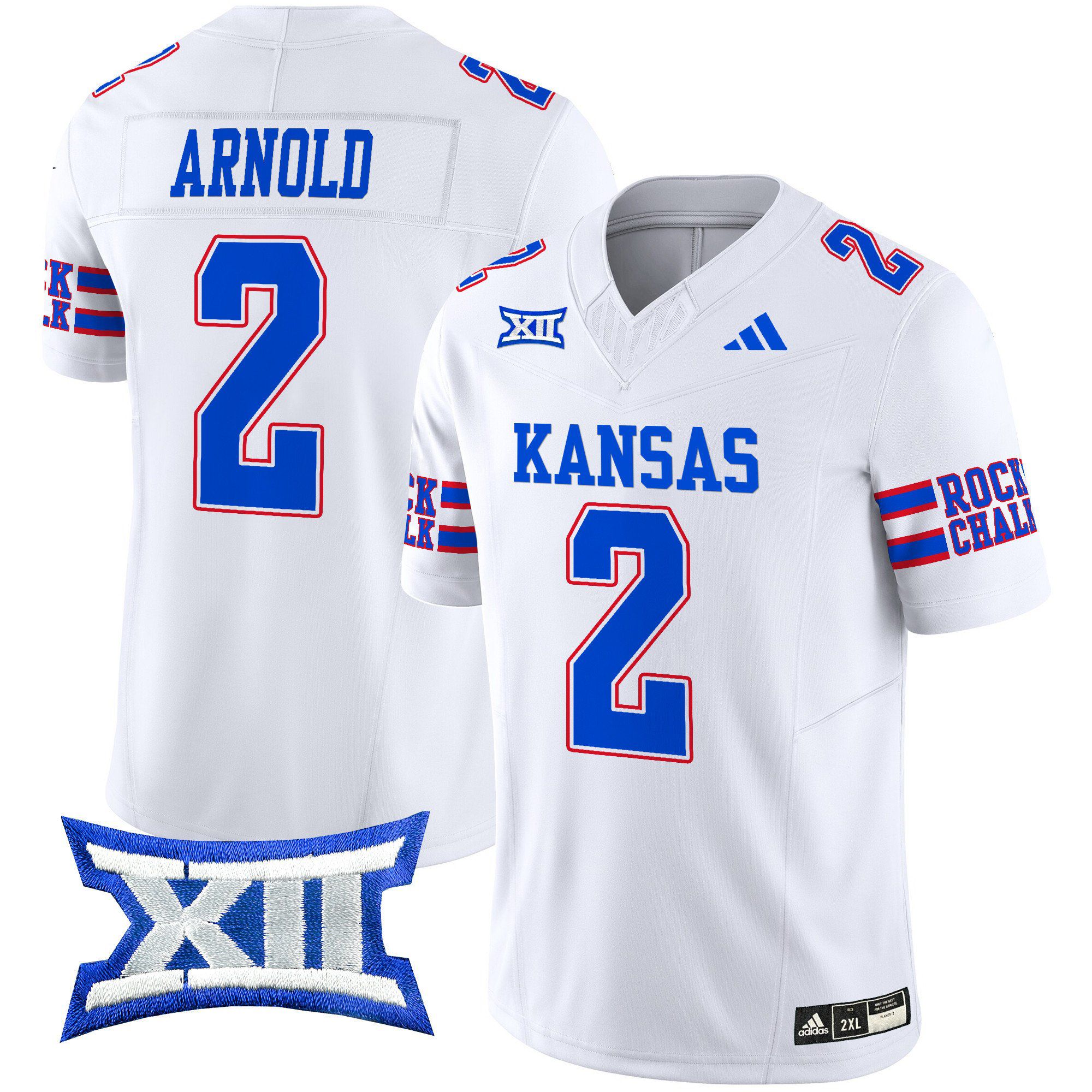 Men Kansas Jayhawks #2 Arnold White 2024 Vapor Limited NCAA Jersey